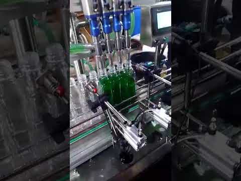 4 Nozzle Liquid filling machine vid