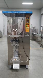 Dingli pure water machine - automatic liquid sachet filling and sealing machine in stainless steel, for pure water production, sold in Lagos, Nigeria