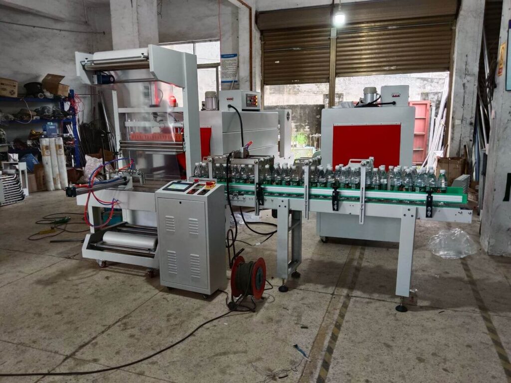 image of the Automatic Shrink Wrapper in a warehousey