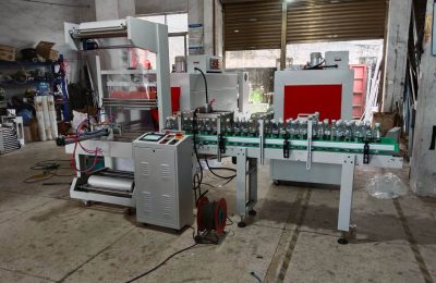 image of the Automatic Shrink Wrapper in a warehousey