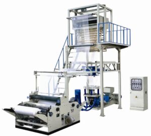 SJ-55 Single Winder PE Blown Film Extrusion Machine