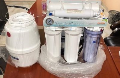 The Under Sink Domestic Reverse Osmosis Machine in display