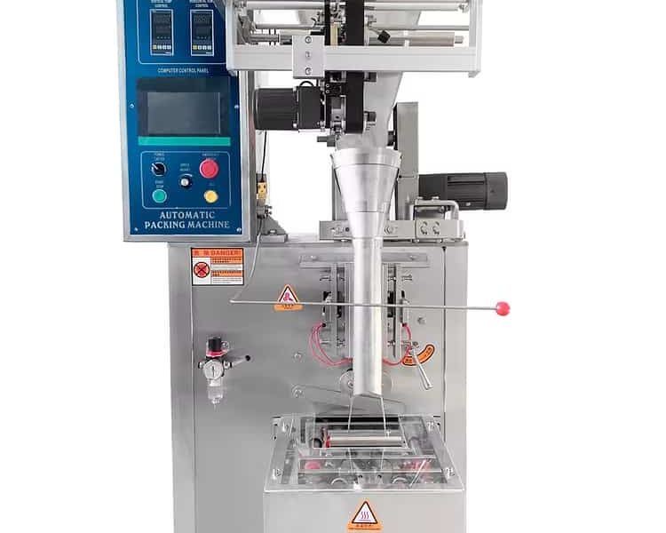 Automatic powder packaging machine for 10–500g sachets with VFFS sealing system