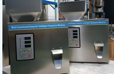 FZ-100 Powder Granule Filling Machine for 1–100g filling, compact tabletop design