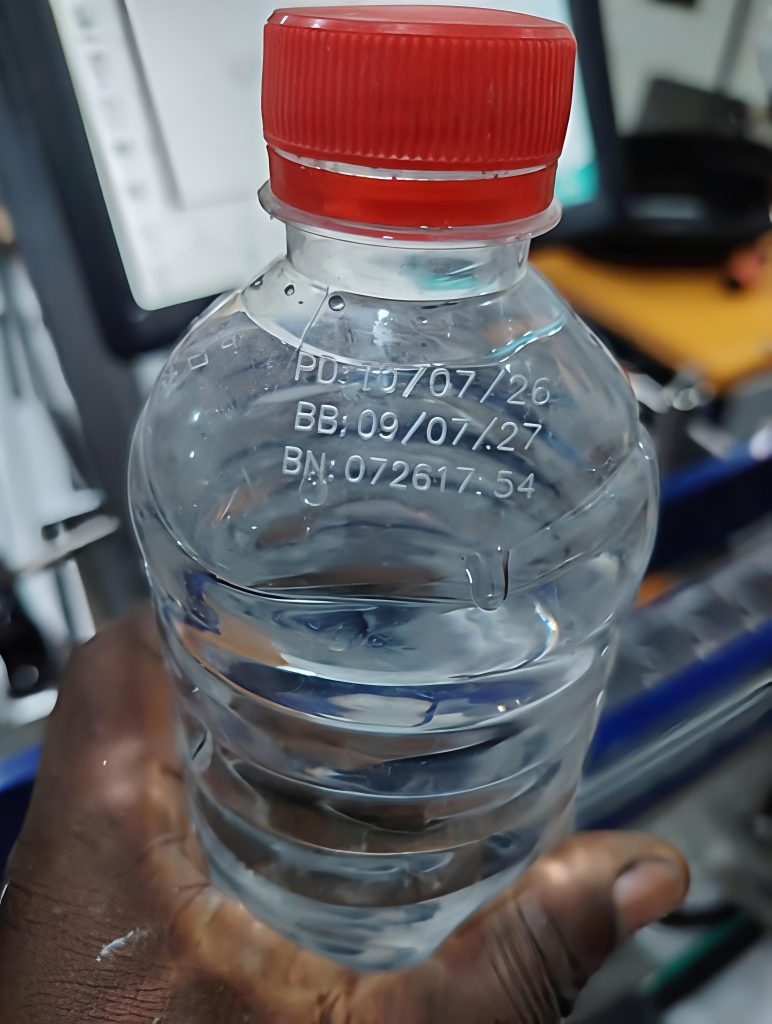 Laser Marking on PET bottle